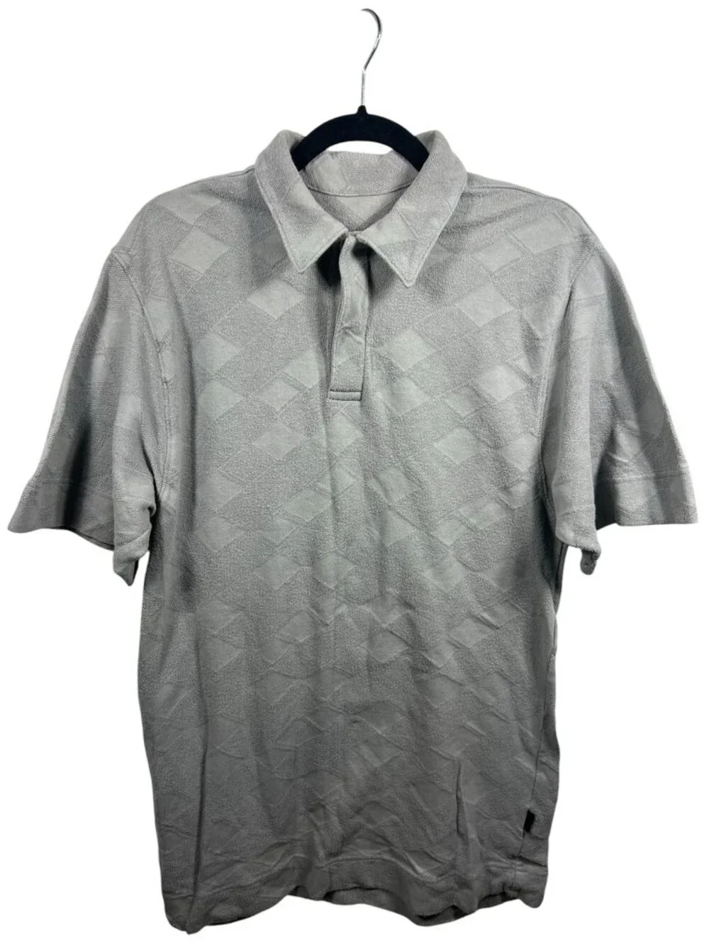 Jordan Two 3 Shirt Mens Large Polo Textured Short Sleeve Golf Summer Diamond